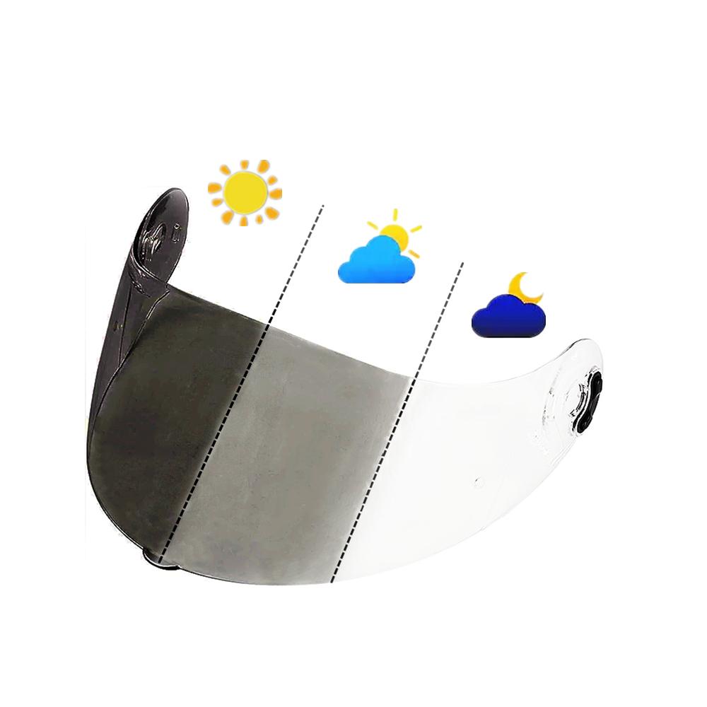Photochromic Clear Helmet Lens Face Shield Anti-UV Sunscreen HJ26 PISTA K1 HJ20M Z7 Moto Replacement Multiple Models Available