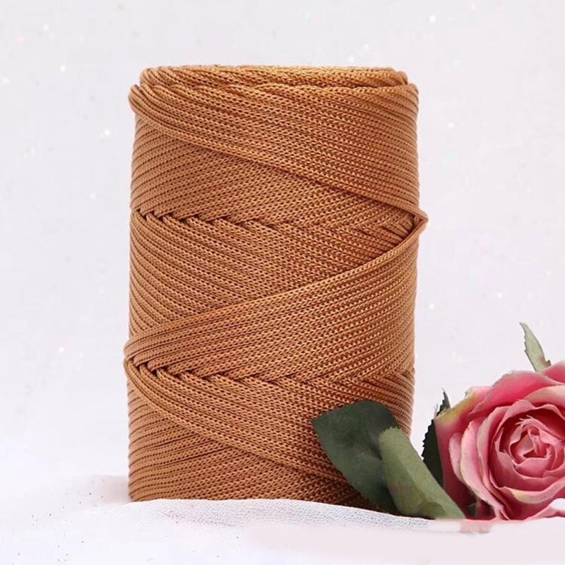 Fio Adicional de Polipropileno Centro Vazio Fio para Artesanato Substância Macia Ventilada Para Tricô Crochê Uso Constante