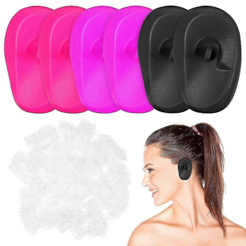 206pcs Hair Dye Ear Covers Disposable Ear Covers Ear Protectors Shower Ear Covers