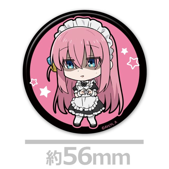 Anime "Bocchi the Rock!" Can Badge Set of 4: Hitori, Nijika, Ryo, and Ikuyo (Maid Outfit Ver.)