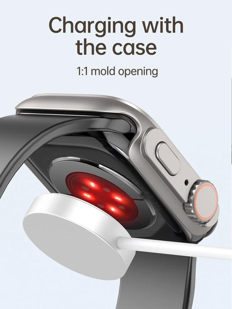 Glass+Case For Apple Watch 11 10 46mm 42mm 9 8 7 45mm 41mm Screen Protector Change Ultra 3/2/1 Bumper Cover iWatch 6 5 4 SE 44mm