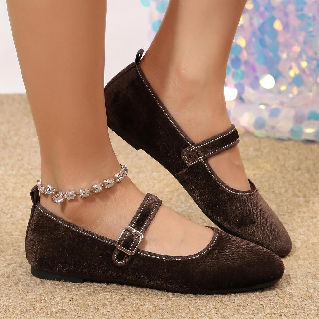 Women's Low-cut Flat Shoes with Breathable Sole, Single Shoes