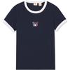 Levis SS24 Paris Limited Edition Capsule Collection Casual Color Block Letter Embroidery Crew Neck Short Sleeve T-Shirt Women T-Shirts 0023O-0001