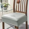 WaterProof Square Chair Cushion Cover PU Leather Seat Slipcover Chair Cover for Kitchen Hotel Banquet Dining Living Room 1PC