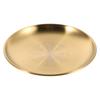 Stainless Steel Decorative Tray Polished Flat Bowl Round Metal Jewelry Tray Altar Ritual Plate Prayer Offering Ring Trinket