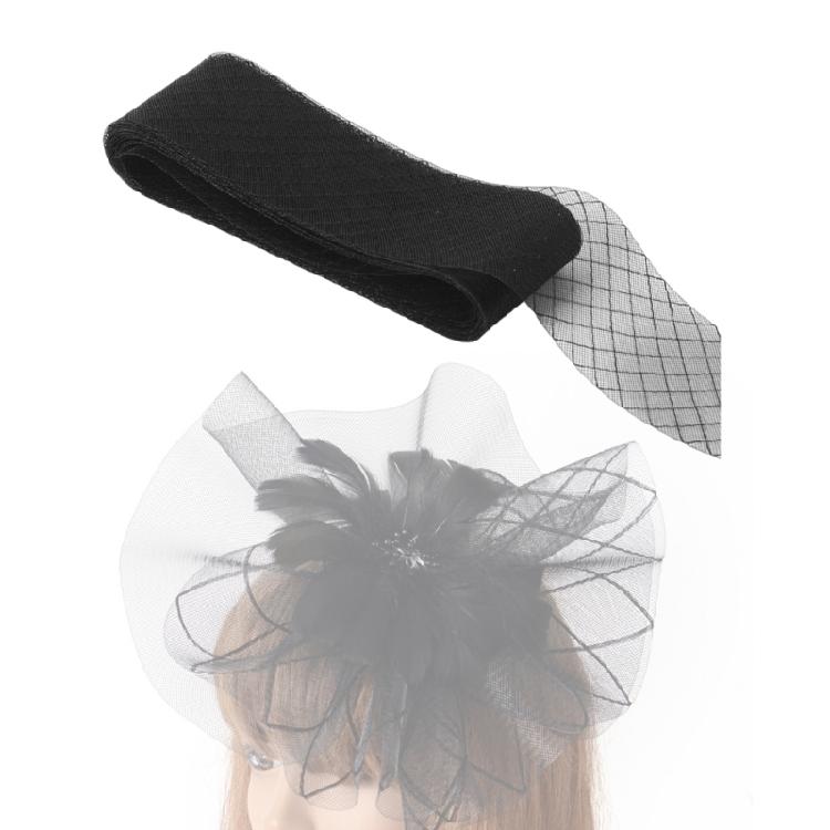 100cm Elastic Tulle Ribbon for Millinery Hat Party Headwear Making Accessories