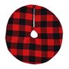 Charming Tree Mini Skirt For Christmas Featuring Soft Red Black And Black Fabric White