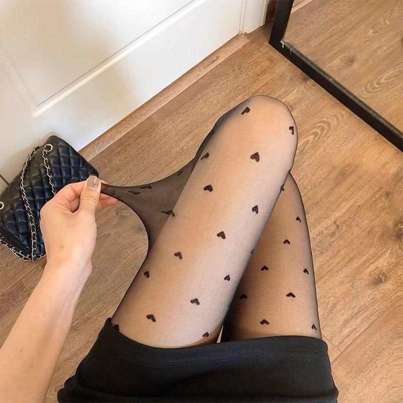 Jk White Stockings For Women With Butterfly Pattern Summer Thin Tights Nightclub Fashion
