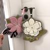 Absorbent Hanging Hand Towel Fabric Flower Hand Towel Gifts Floral Hand Towel  Kitchen Use