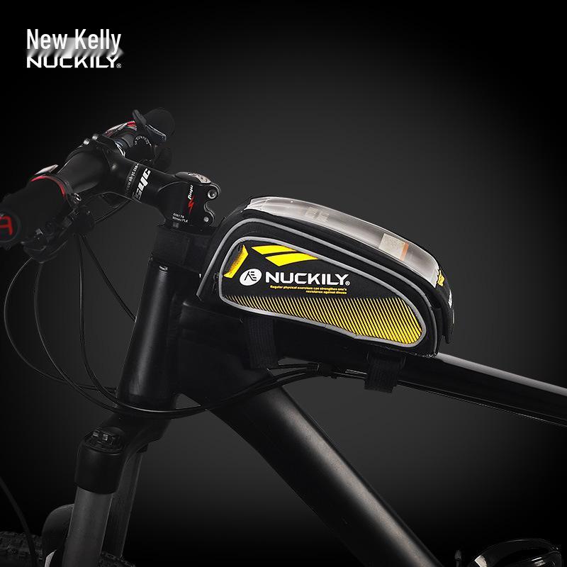 Waterproof Bicycle Front Beam Phone Bag with Touch Screen for Top Tube - Mountain Bike Accessories.