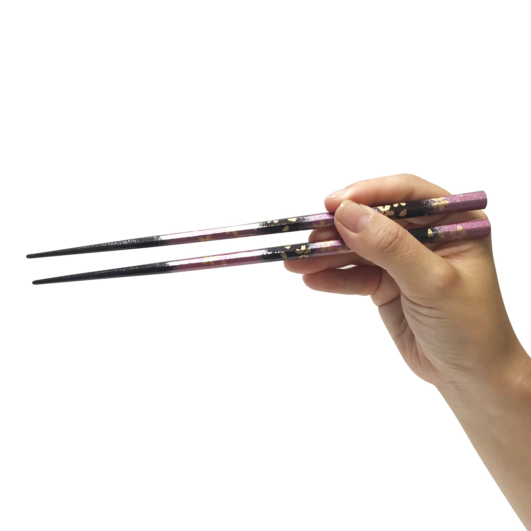 

Made in Japan with natural wood and a modern Japanese Features a Suitable for home Obama-made, dishwasher-safe chopsticks. pattern. non-slip design.