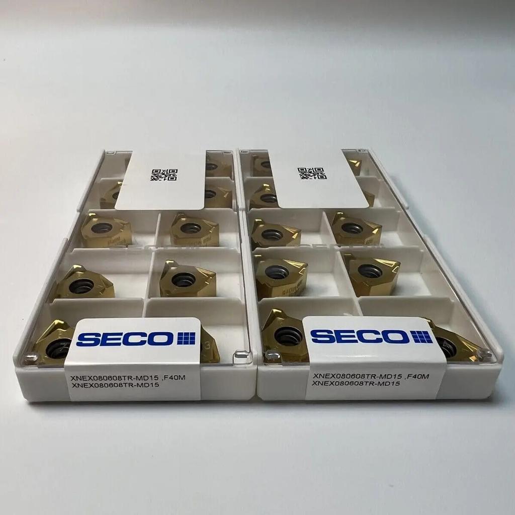 Seco / XNEX080608TR-MD15,F40M /Original Genuine CNC Alloy Blade 10 PCS