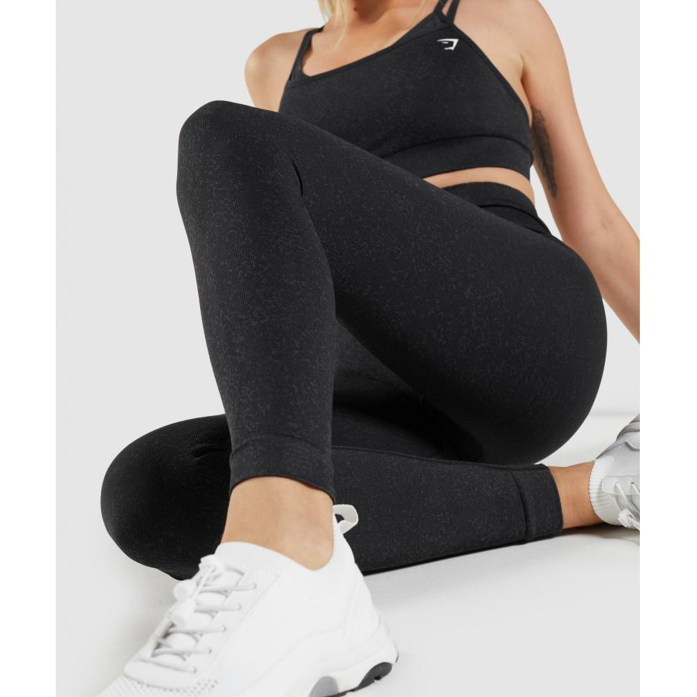 Gymshark Adapt Fleck Seamless Leggings Mineral Black B2a1b Bbdg