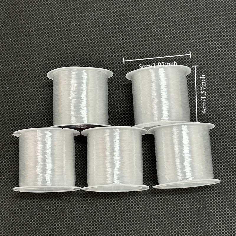 100M 0.2mm Elastische Schnur Kristallklarer Nylongarn für DIY Schmuckherstellung Halskette Armband Handwerk Perlenzubehör