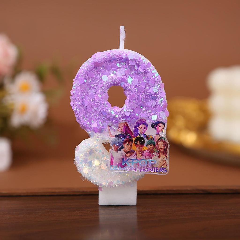 Handmade Cartoon Number Birthday Candles for First Celebration