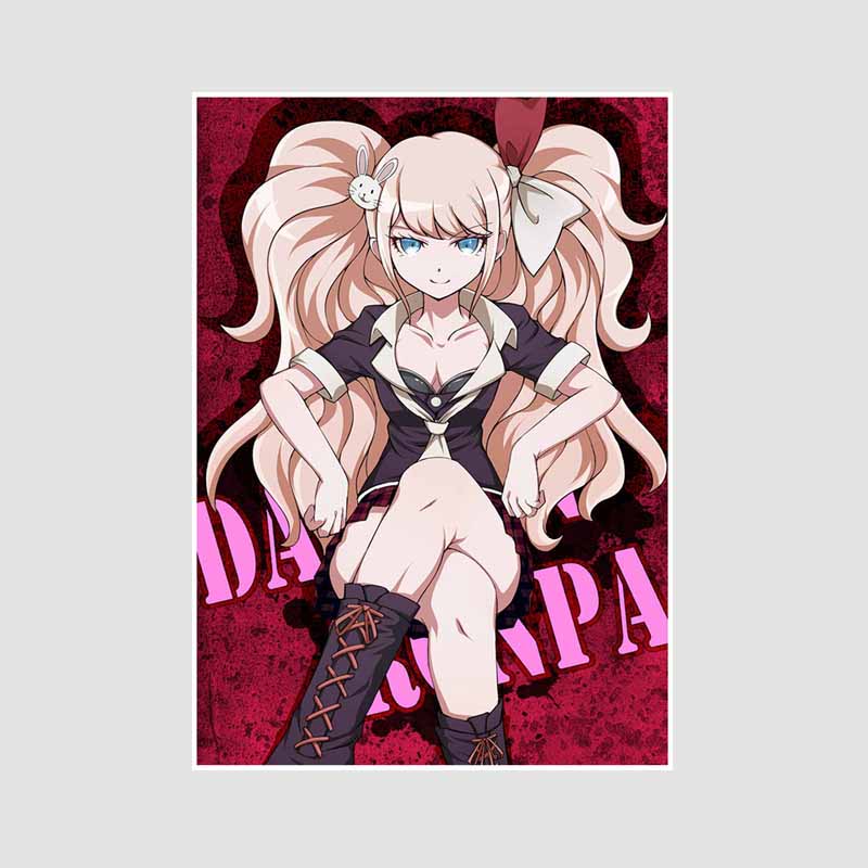 

Ретро Білий папір Мультфільм Фігурка Плакати Естетична класична гра Danganronpa Плакат Настінний декор Домашня кімната Бар Кафе Прикраса Художній живопис 42x30cm