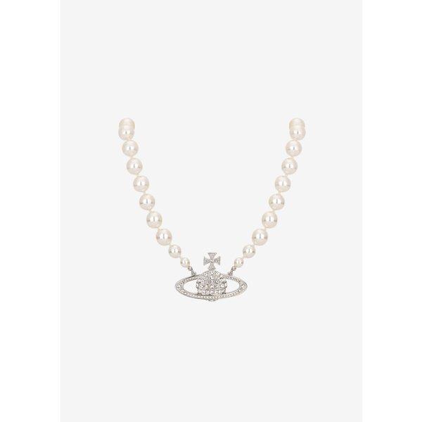 Vivienne WeStwood Women S Silver Necklace One Row Pearl baSS Relief 63010106 P104