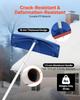 Snow Roof Rake, 60cm PP Plastic Blade, 1.18-5.55 m Adjustable Roof Snow Scraper with Wheels, Anti-Slip Handle Snows Removal Tool, Lightweight House