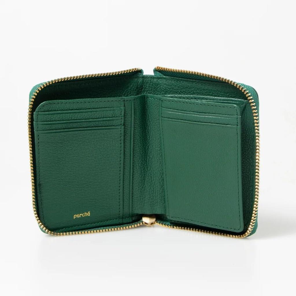 Dot Embroidery Round Palm Fit Wallet