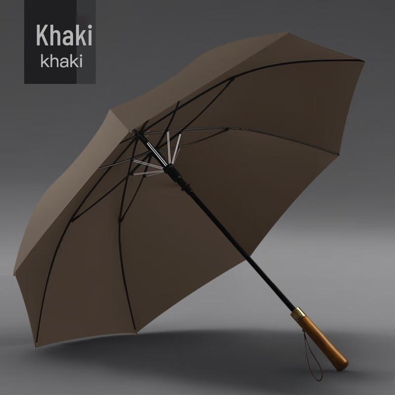 Jiepin Long-Handle Solid Wood Umbrella