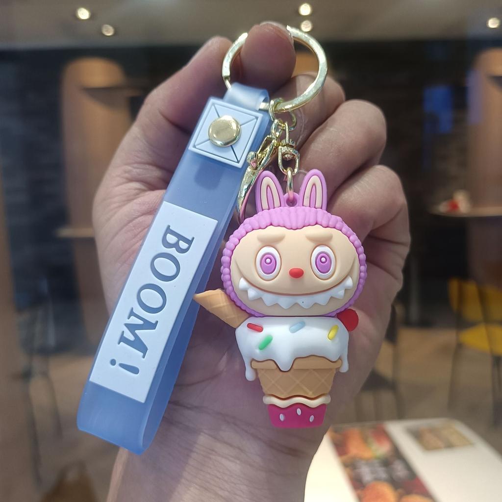 Buck Tooth Sheep Keychain Cute Cartoon Doll Schoolbag Pendant Car Key Chain Gift