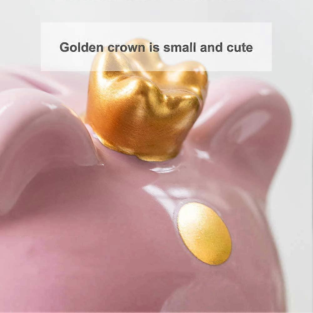 Piggy Bank for Girls, Small Ceramic Toddler Money Saving Bank for Boys, Porcelain Decor Coin Box