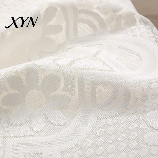 Durable Lace Table Cover Square Floral Doily, Scalloped White Tablecloth, Vintage Style Small Non-shrinking Tablecloth for Coffee Side Tea Party Home