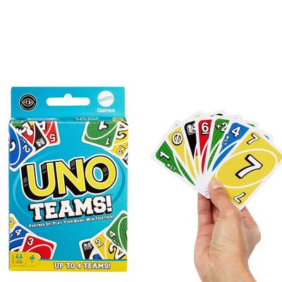 1 Pcs   Uno TEAMS! Game Board Games UNO Cards Table Family Party Entertainment UNO Games Card Toys Children Birthday Gift