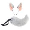 Handmade Plush Animal Ear Tail Set Cosplay Headband Wolf Fox Costume Accessory Anime Convention