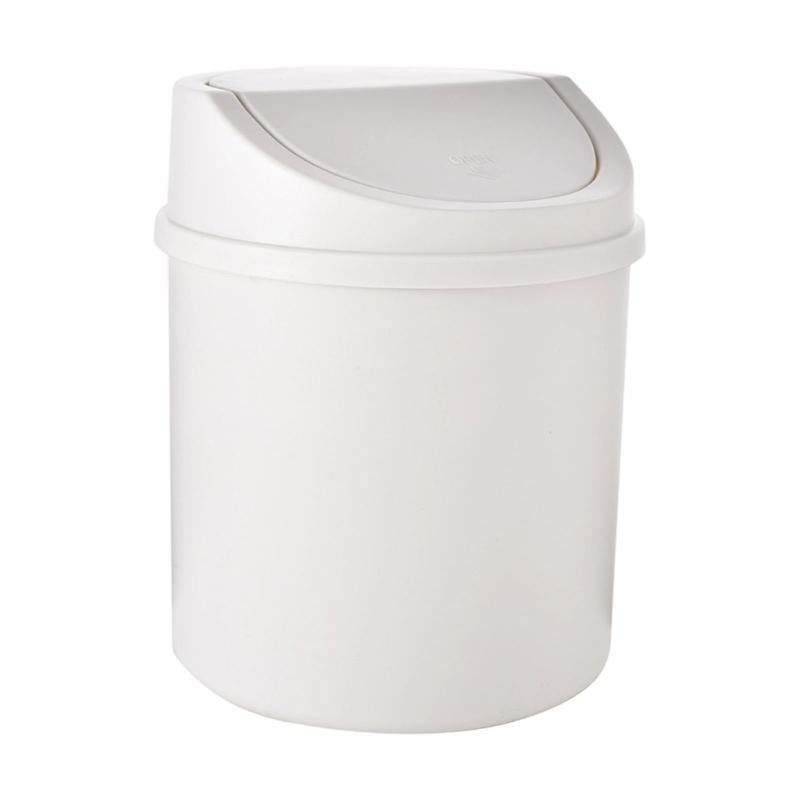 Lixeira Portátil Pequena de Mesa com Tampa sem Odor para Sala de Estar, Quarto, Escritório, Mesa de Leitura, Organização