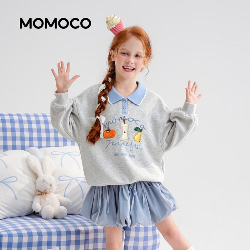 MOMOCO Girl's Autumn Letter Print Sweatshirt