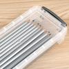 Sumnacon Multifunctional Pencil Pen Storage Clear Storage Tool Small Item Storage Box with Pen Set of Gray Case, Case, Case, Stackable, Space-Saving,