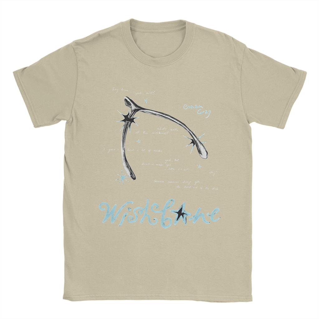Conan Gray Wishbone Album Koszulka Letnia Hip Hopowe Koszulki Męskie 100% Bawełna Dekolt Okrągły Oversize Krótkie Rękawy Śmieszne Góry