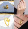 Stylish Heart Shaped Dragon Scale Love Nest Ring For Women With Adjustable Opening