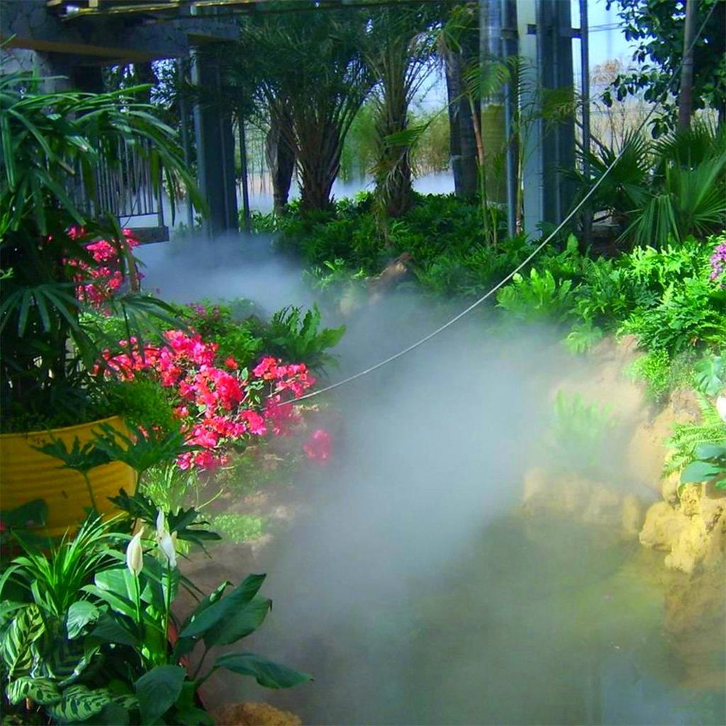6-Nozzles Ultrasonic Misting Maker 24V Humidifier With EU Plug Landscaping Atomizer Air Humidifier Water Fountain Nebulizer 1Set