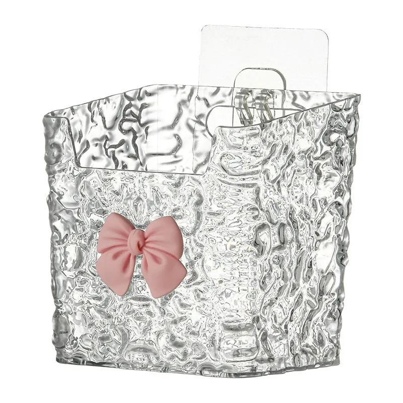 Wandmontierte Aufbewahrungsbox Glacial Streak Aufbewahrungsbox für ausrangierte Waschlappen Badezimmerwaschbeckenablage Weiches Handtuch Gesichtstuch Toilettenregal