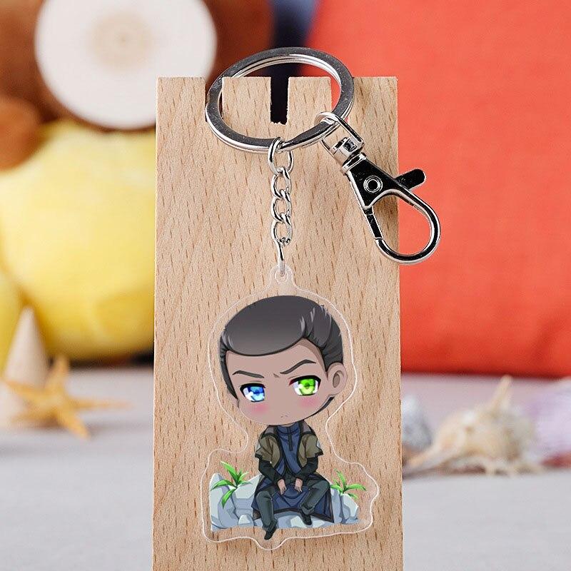 Anime Acrylic Double Side Keychain Cosplay Connor Pendant Keyring