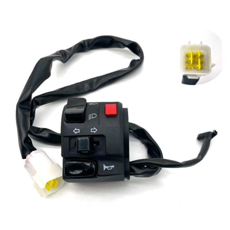 Motorbike Accessories Replacement 22mm Switches Universal Horn Button Turn Signal Warning Light Switches Easy Installation