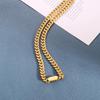 Bold Hip-Hop Titanium Steel Necklace: Gold Exaggerated Clavicle Chain