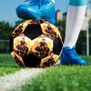 THE ROOKIE Indoor Soccer Ball Colorful Machine Stitched PVC Size 5 Team Training Competition Ready Durable High-Bounce Cool Sports Gift