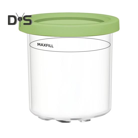 1/4Pcs Creami Pints And Lids for Ninja Ice Cream Can Cooler BPA-Free Dishwasher Safe Ice Cream Storage Containers Compatible with NC299AMZ NC300s