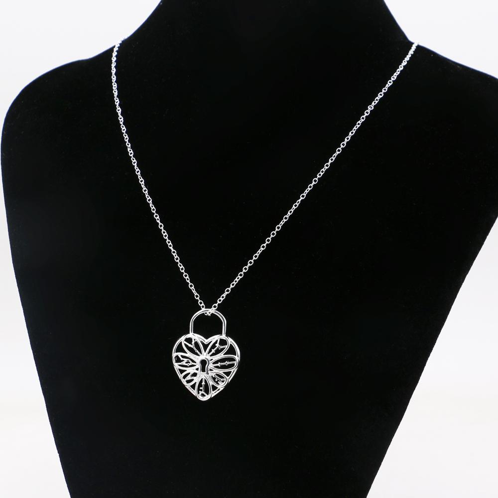

Ожерелье в форме сердца из стерлингового серебра 925 пробы для женщин, цепочка на ключицу 18 дюймов, свадебные украшения, подарок на день рождения, ювелирные аксессуары