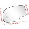 Left/Right Side Heated Wing Door Mirror Glass Convex Turn Signal for Chevy GMC Yukon Cadillac 2003 2004 2005 2006 88944391
