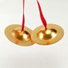 1 Pair Traditional Chinese Gong With Rope Copper Cymbal Hand Percussion Instruments For Stage Party Musical