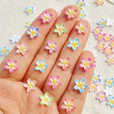 50 Stück Harz Kawaii Bunt 9mm Blume Flache Rückseite Stein Edelstein Scrapbook DIY Hochzeit Weihnachten Kunst Dekoration Schmuck Handwerk Zubehör