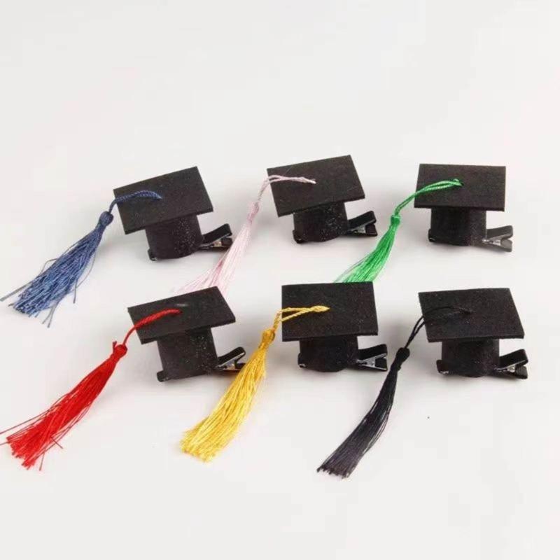 Stylish Graduation Hat Hair Clip Accessory Easy To Use Hair Clip Personalized Duckbill Clip for Headwear Enthusiasts