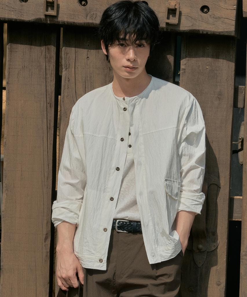 Wednesday Oasis Leto Washed Jacket_White(Wb6Ot11)