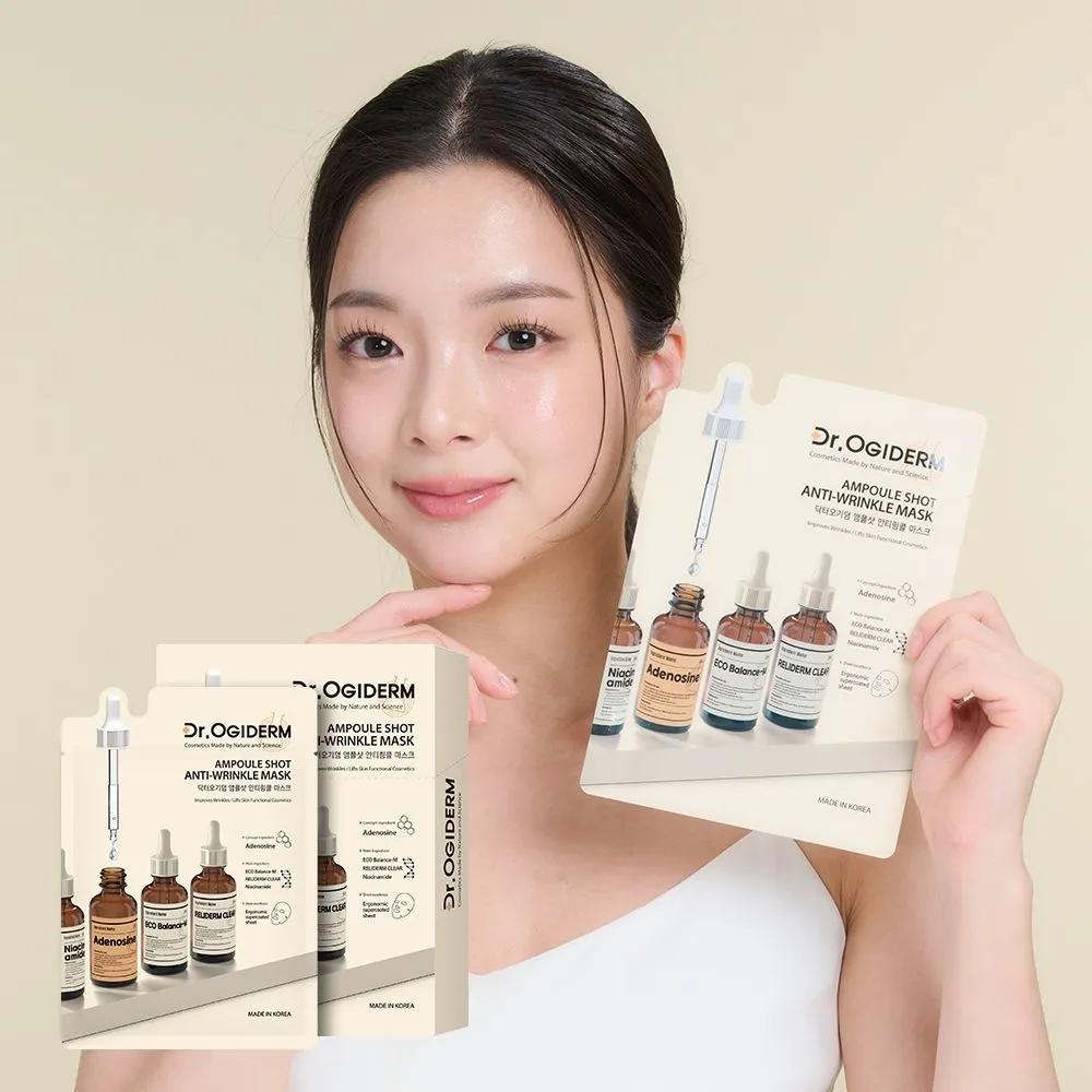 DR.OGIDERM Ampoule Shot Anti-Wrinkle Mask 10-Sheet Sheet Pack Firming Mask Pack