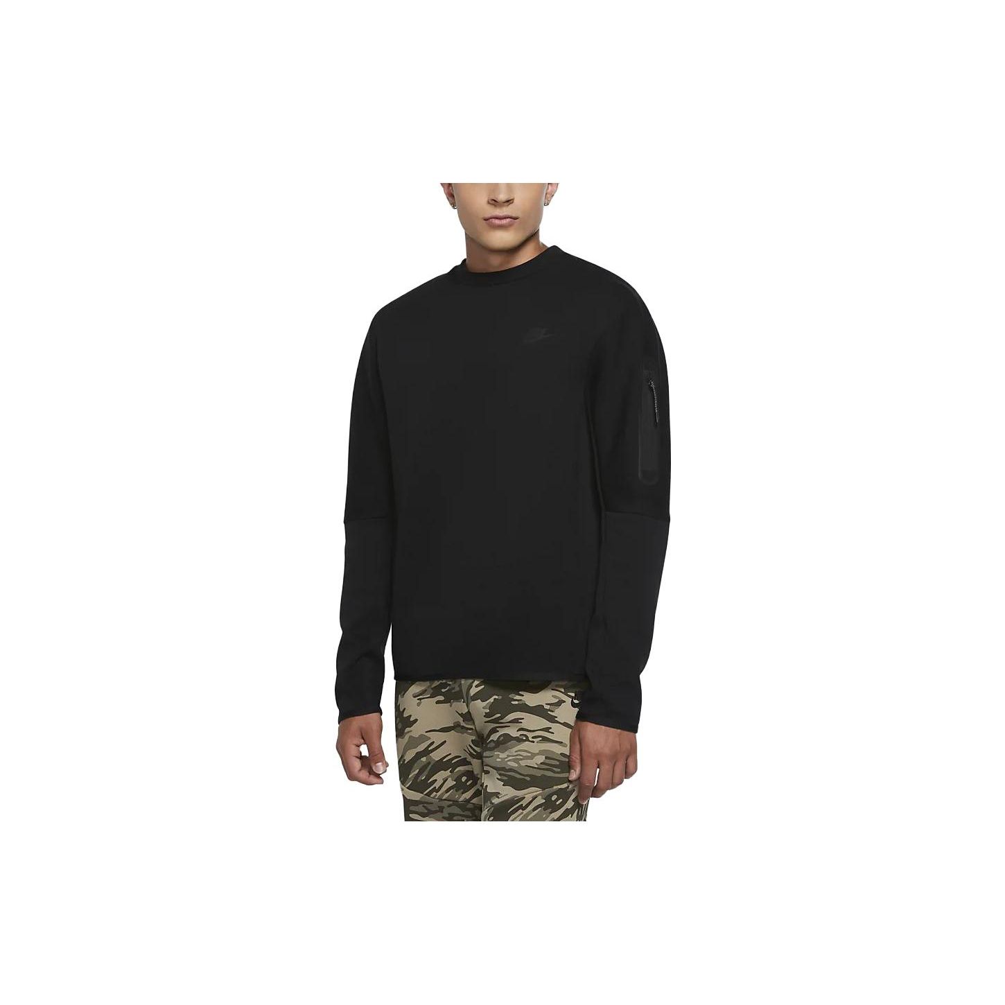 

Мужская уличная одежда Nike Sportswear Tech Fleece Crew Black/Black CU4505-010 XXL