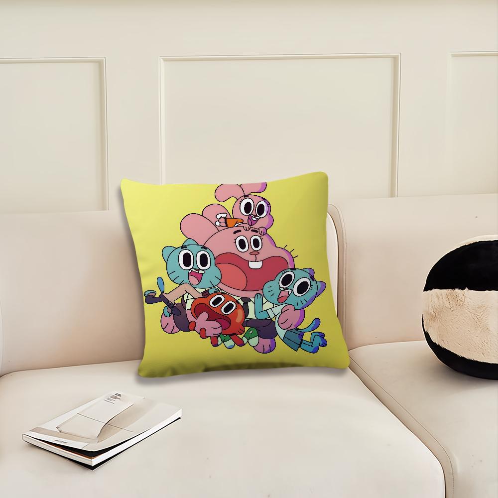 The A-mazing Cartoon World of G-gumball cushion cover Pillow Cover Decoration Room Home Sofa living Office Car Nordic Simplicity